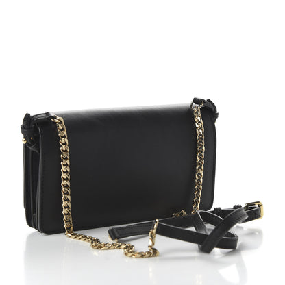 Burberry Smooth Calfskin Madison Wallet on Chain Black 3 of 10