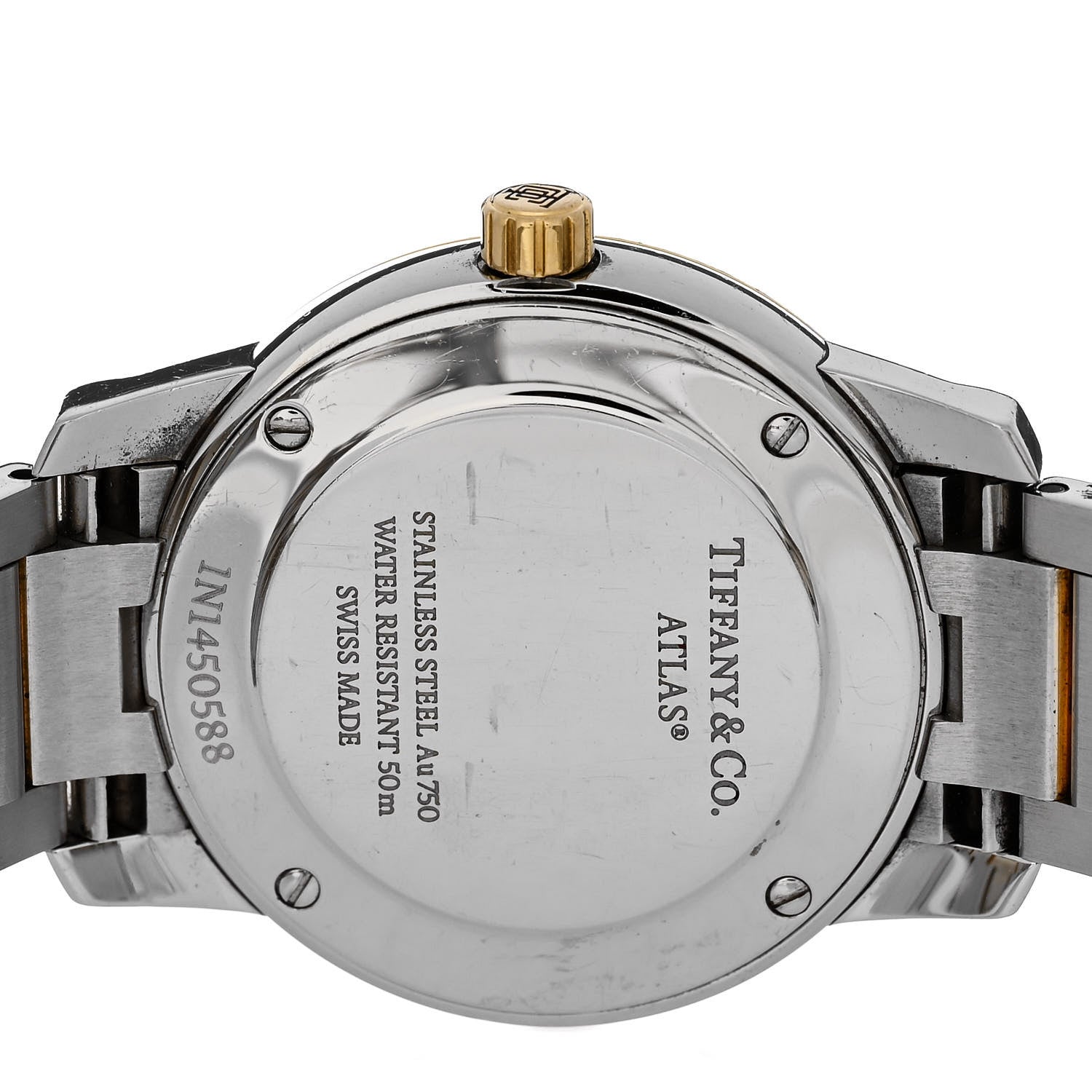 Tiffany Stainless Steel 18K Yellow Gold 29mm Atlas 2-Hand Quartz Watch 4 of 4