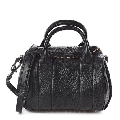 Alexander Wang Pebbled Lambskin Rockie Black Rose Gold Hardware 1 of 11