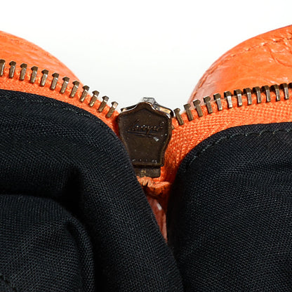 Balenciaga Agneau Large Premier Clutch Tangerine 8 of 10