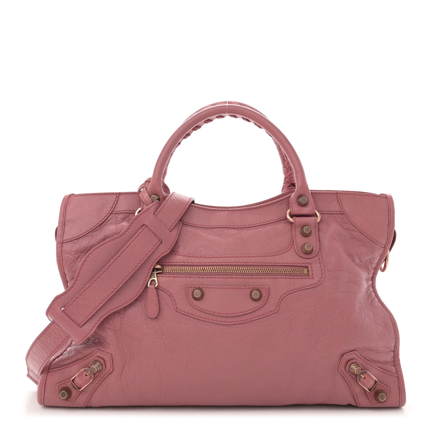 Agneau Giant 12 Rose Gold Hardware City Rose Bruyere