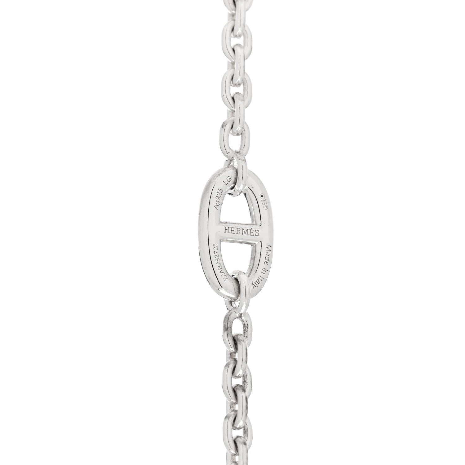 Hermes Sterling Silver Farandole Bracelet LG 3 of 3