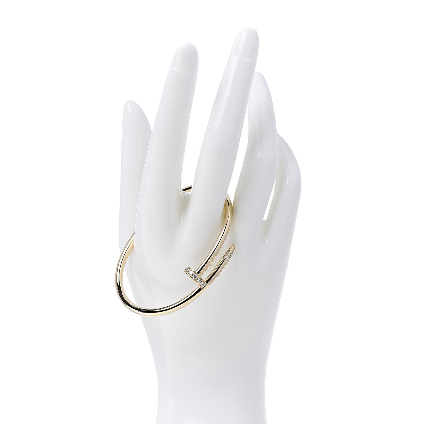 18K Yellow Gold Diamond Juste Un Clou Bracelet 17