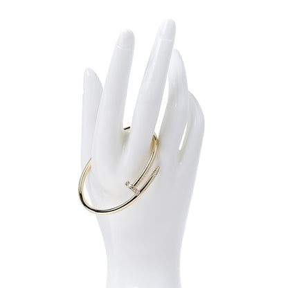 Cartier 18K Yellow Gold Diamond Juste Un Clou Bracelet 17 2 of 5