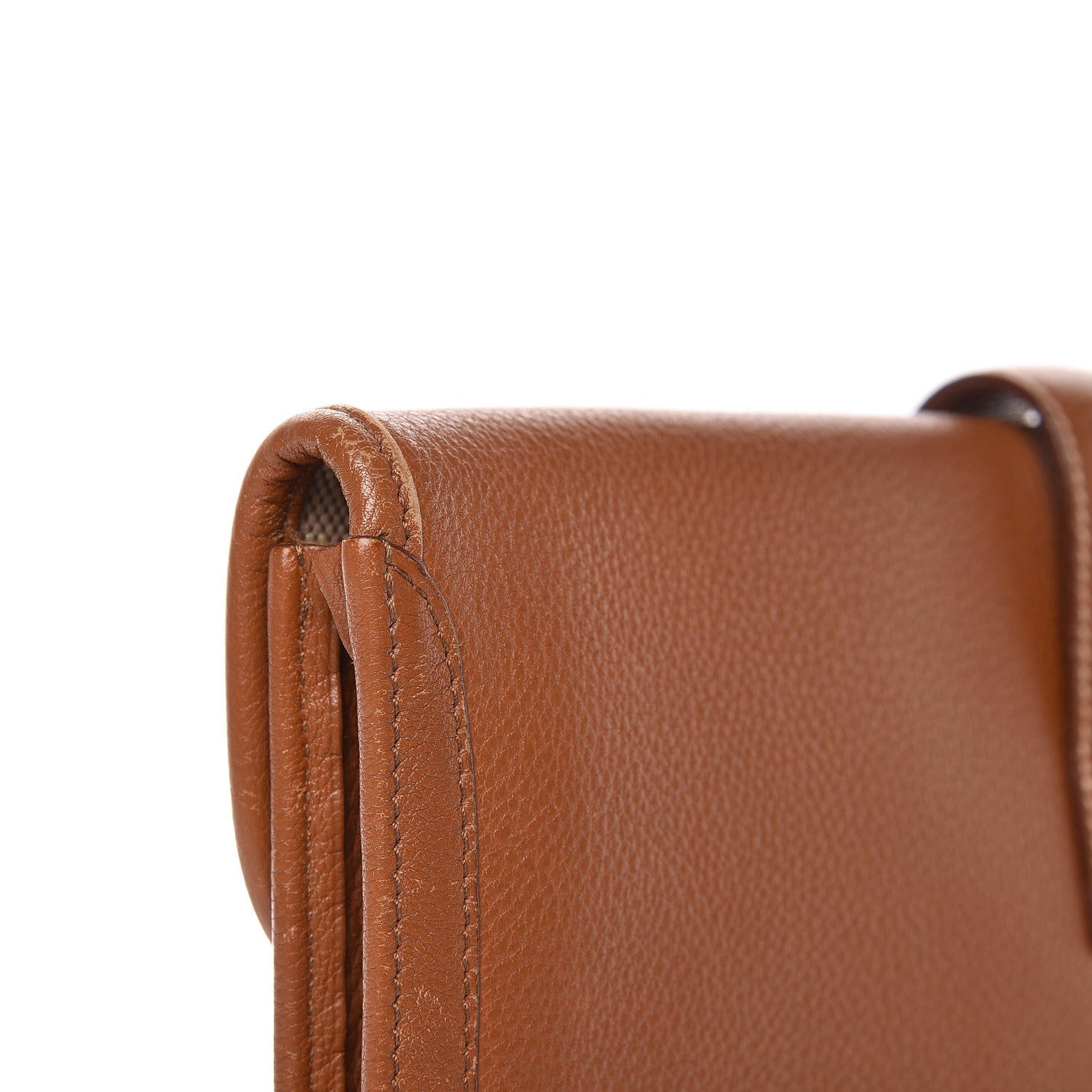 Hermes Taurillon Clemence Jige PM Clutch Gold 17 of 19