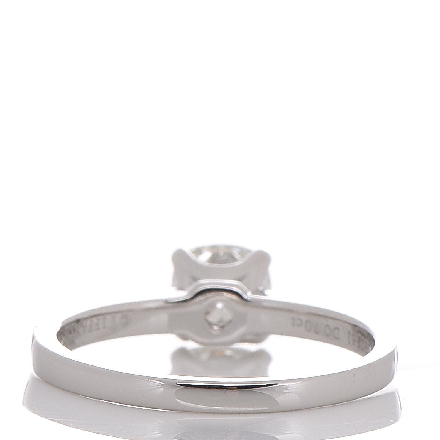 Tiffany Platinum Diamond .90ct Square Cushion Cut Engagement Ring 50 5.25 4 of 7