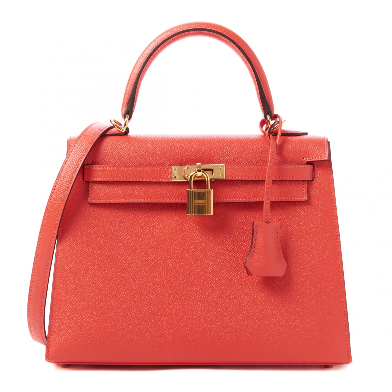 Hermes Epsom Kelly Sellier 25 Rouge Pivoine 1 of 33