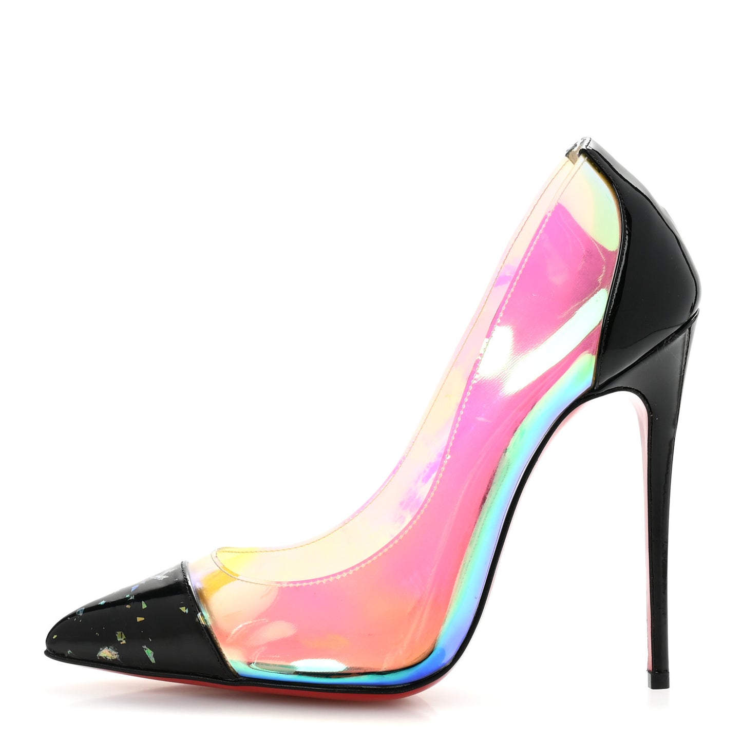 Disco PVC Hologram Debout 120 Pumps 36.5 Black Multicolor