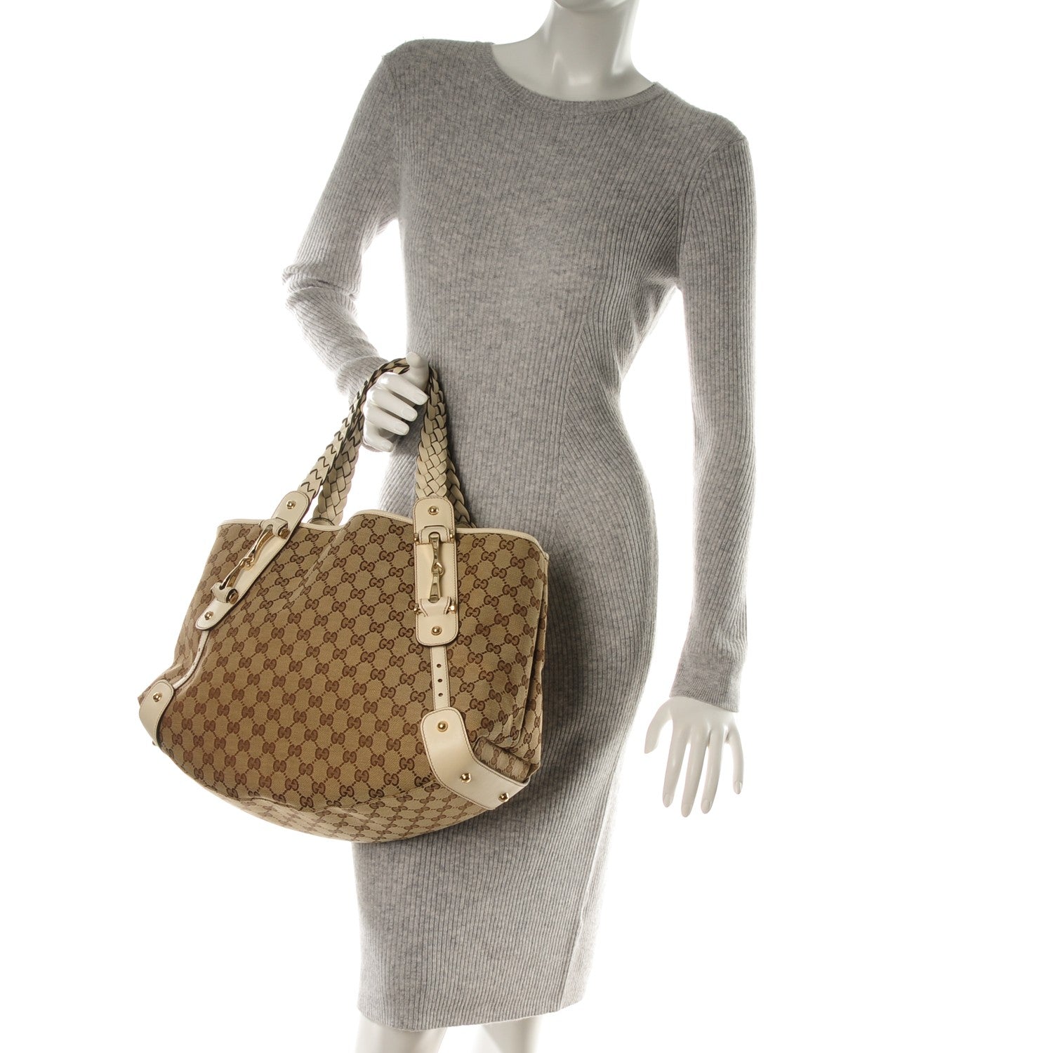 Gucci Monogram Medium Pelham Shoulder Bag Off White 2 of 7