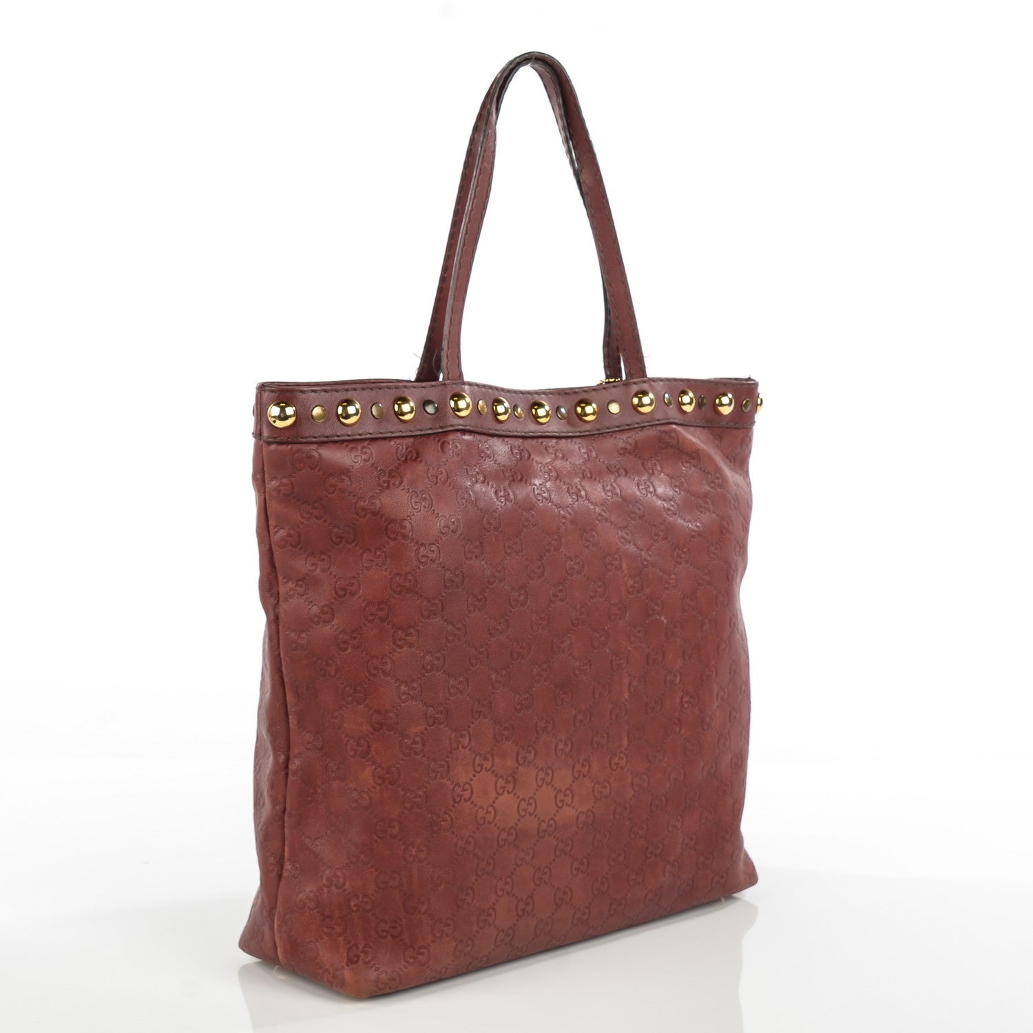 Gucci Guccissima Medium Babouska Tote Red 3 of 7