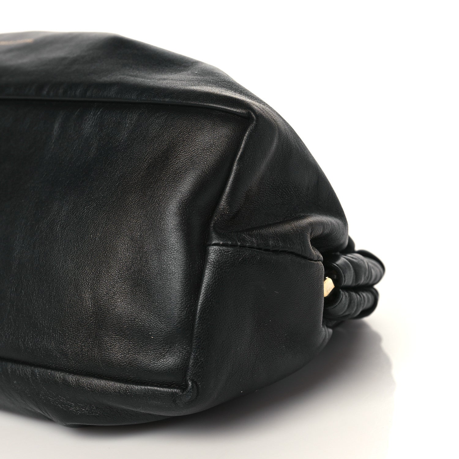 Mansur Gavriel Lambskin Cloud Clutch Black Flamma 9 of 10