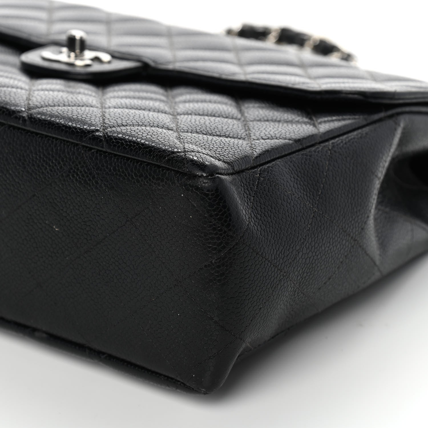 Chanel Caviar Quilted Jumbo Single Flap Black 10 of 10