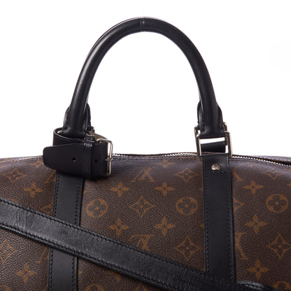 Louis Vuitton Monogram Macassar Keepall Bandouliere 55 7 of 11