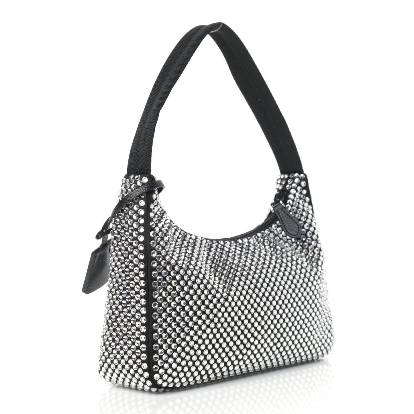 Satin Crystal Mini Re-Edition 2000 Bag Cristal