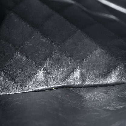 Chanel Metallic Aged Calfskin Quilted Large Reissue Camera Case Silver 10 of 11
