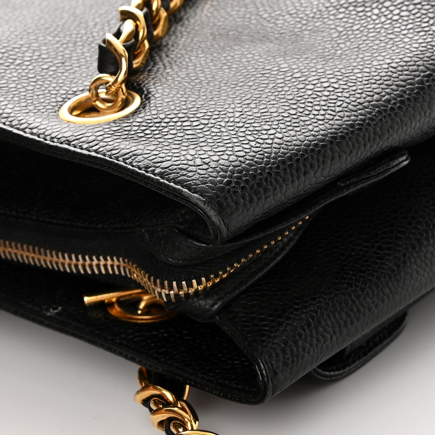 Chanel Caviar CC Shopper Tote Black 16 of 18