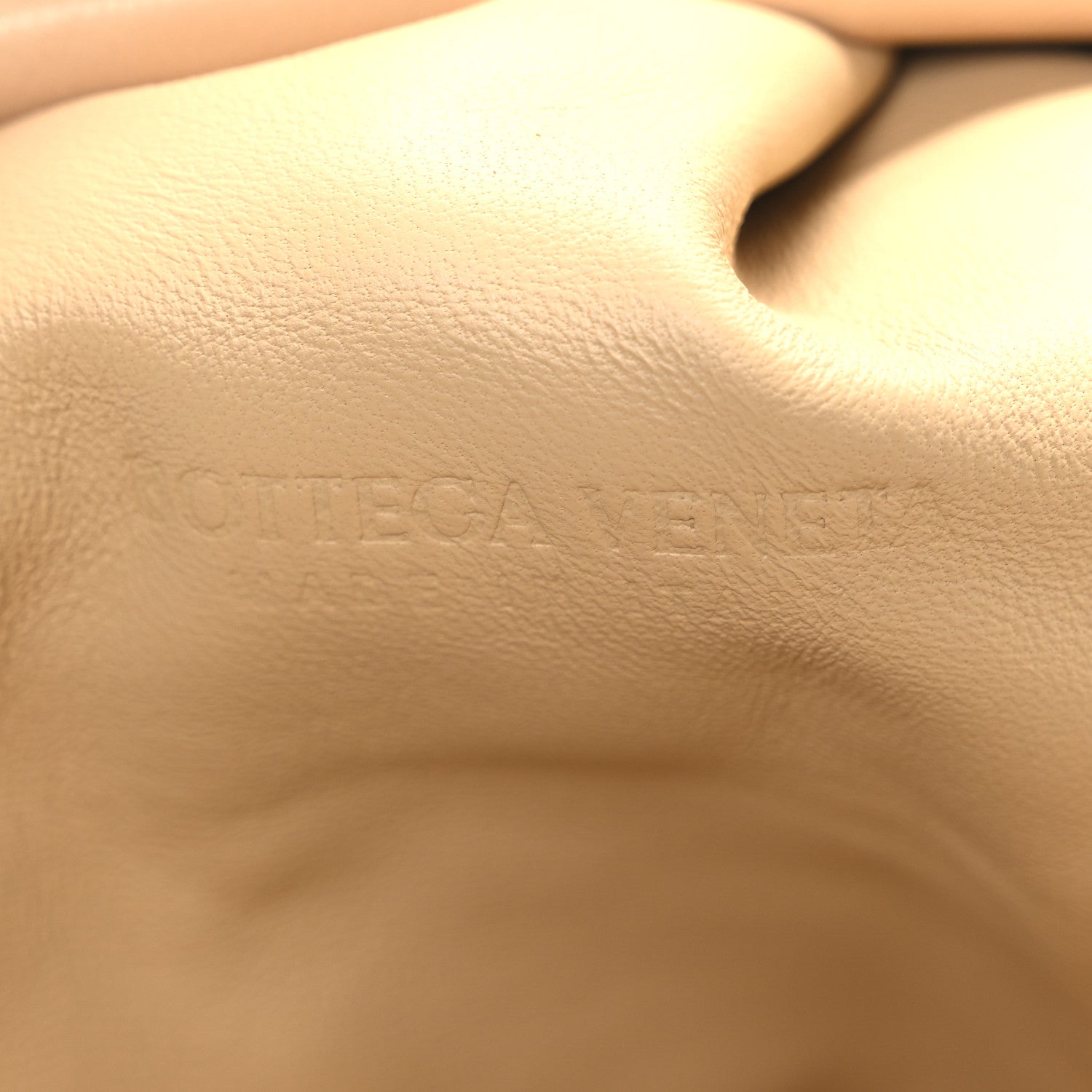 Bottega Veneta Nappa Maxi Intrecciato The Pouch Oversized Clutch Almond 6 of 11