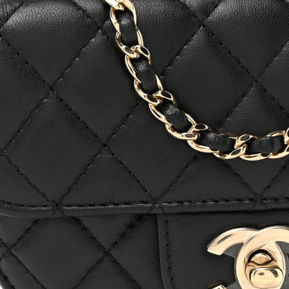 Chanel Lambskin Quilted CC In Love Heart Bag Black 8 of 10