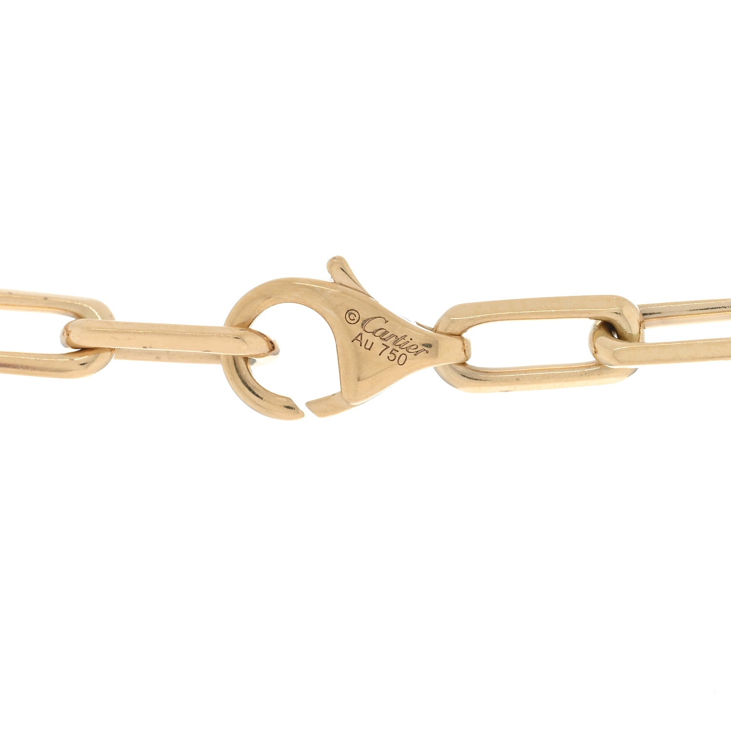 Cartier 18K Pink Gold SM Santos De Cartier Link Necklace 22" 4 of 5