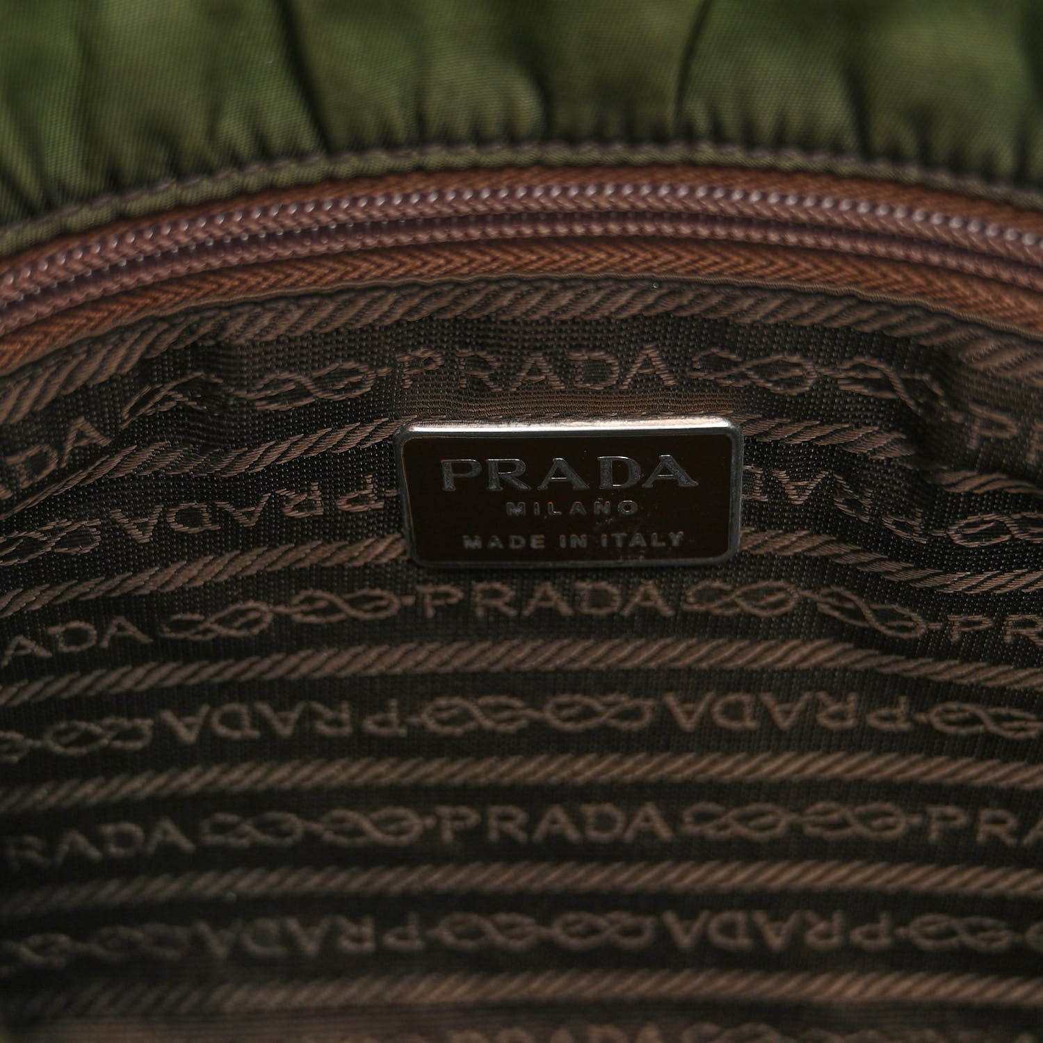 Prada Nylon Vela Small Hunting Bag Green 7 of 14