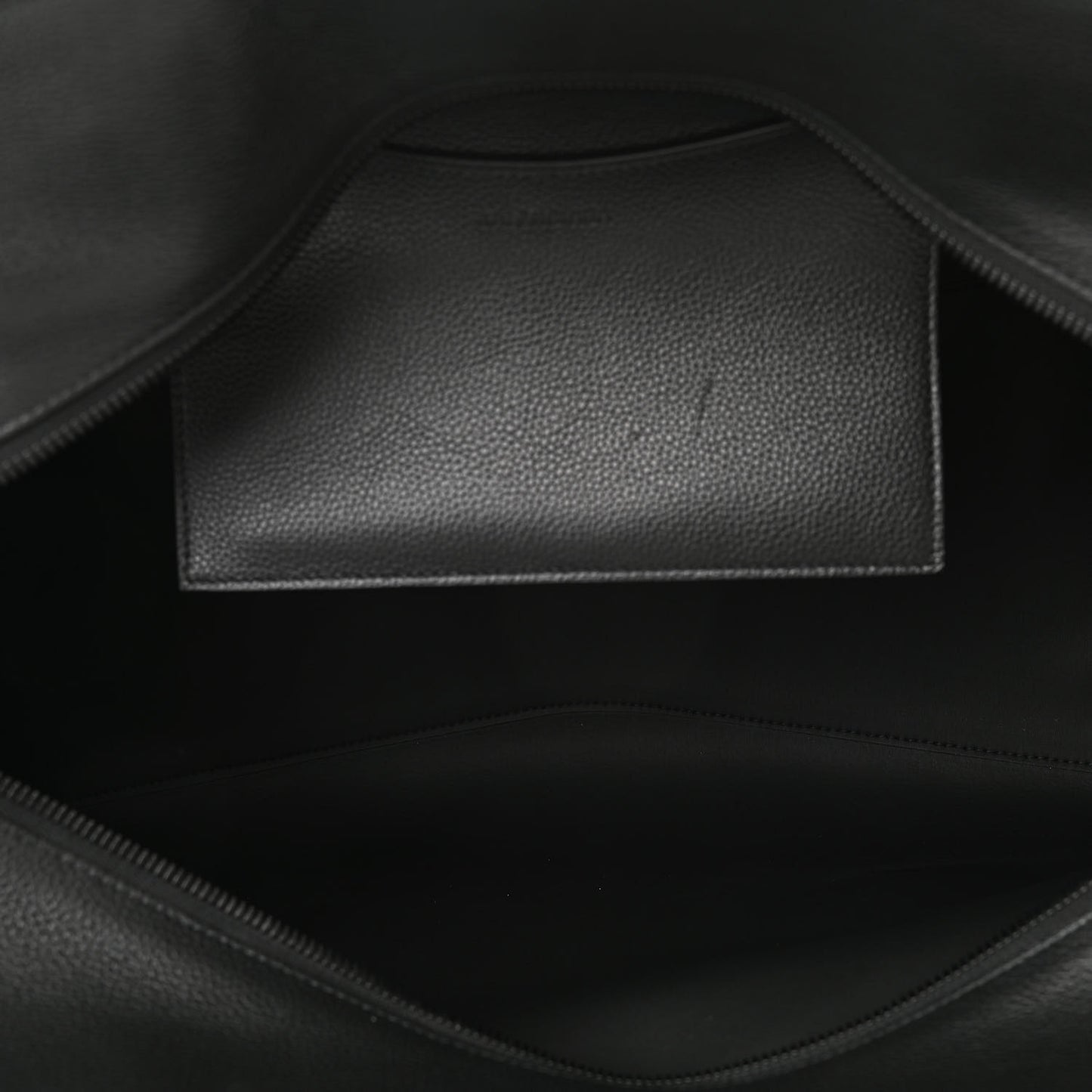 Grained Calfskin Neo Classic Black Hardware Large Top Handle Bag Black