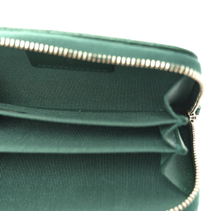 Chanel Metallic Caviar Quilted Zip Coin Purse Green 5 of 8
