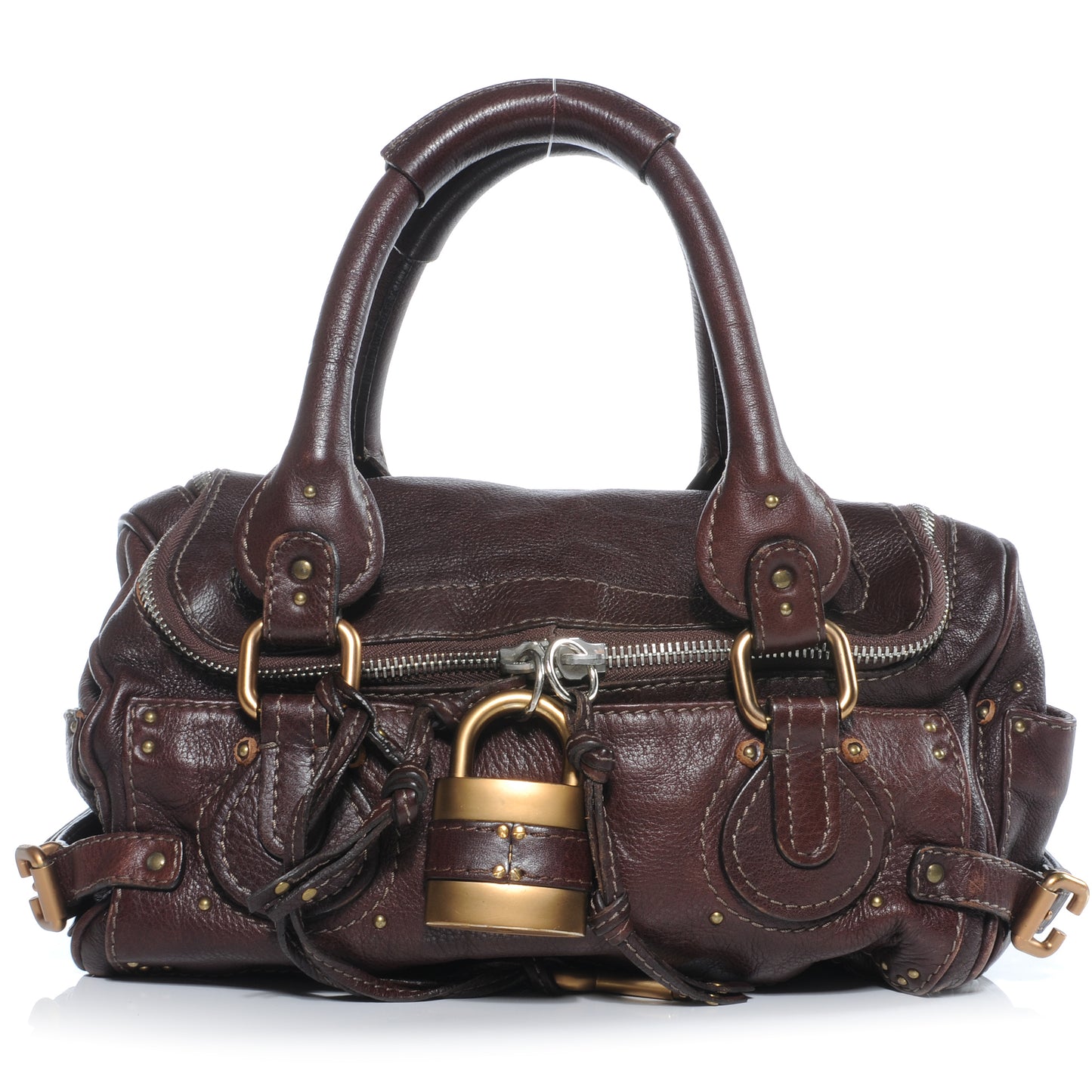 Leather Paddington Satchel Chocolate