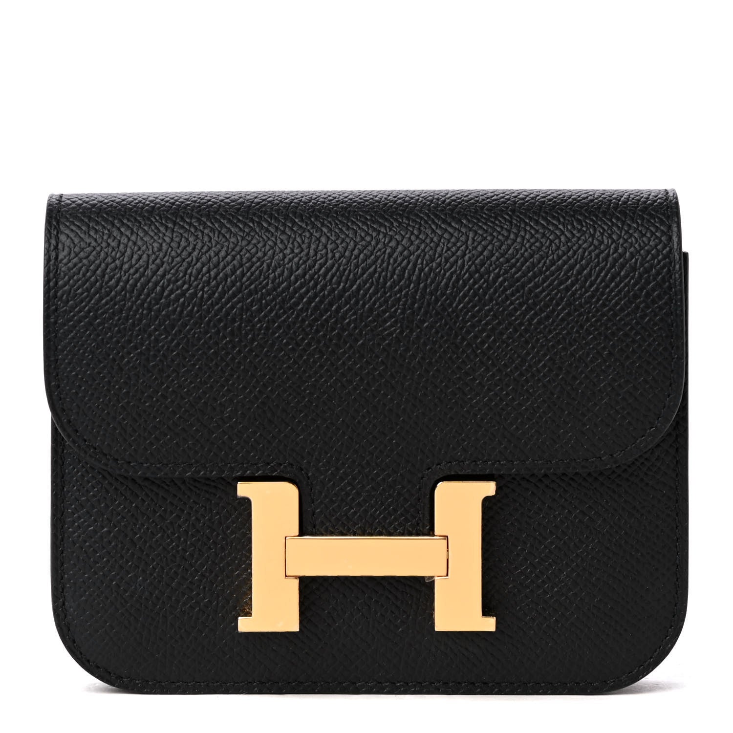 Hermes Epsom Constance Slim Wallet Black 1 of 5