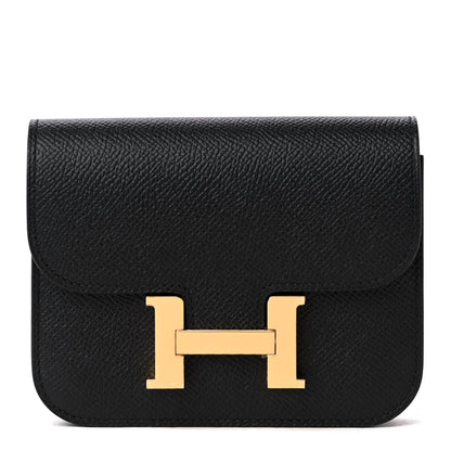 Hermes Epsom Constance Slim Wallet Black 1 of 5