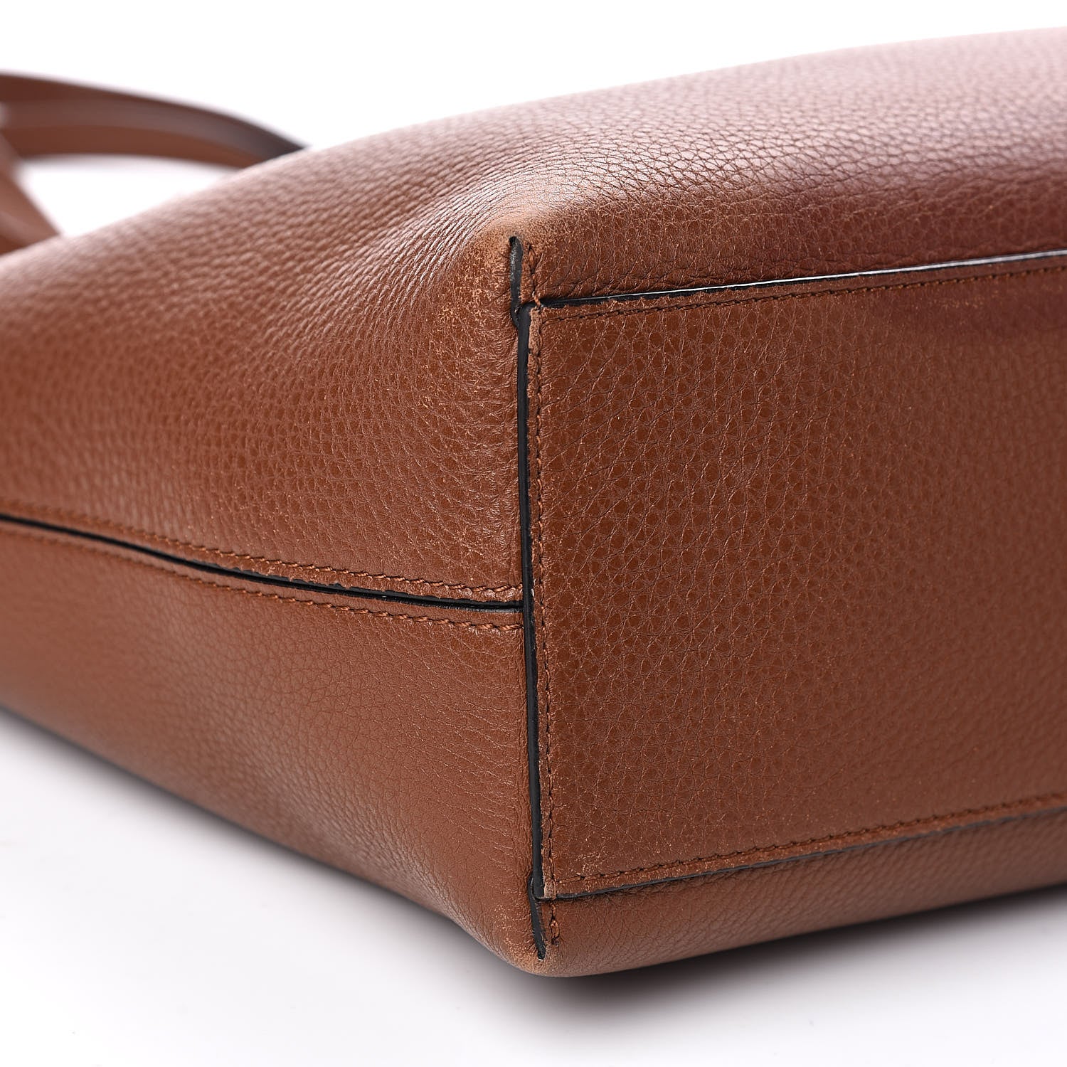 Valentino Garavani Grained Calfskin Small Rockstud Shoulder Tote Bright Cognac 12 of 20