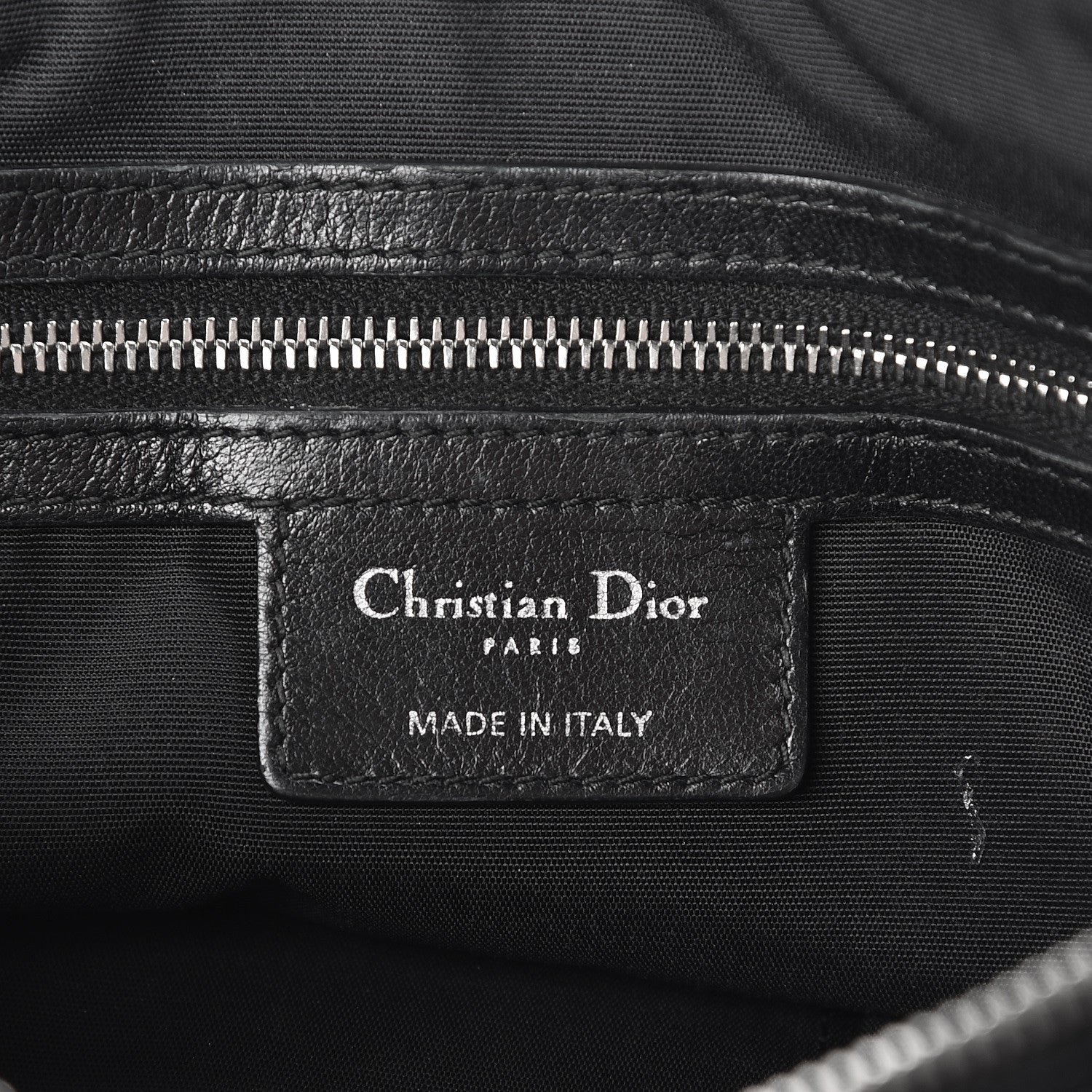 Christian Dior Lambskin Cannage Medium Granville Tote Black 9 of 19