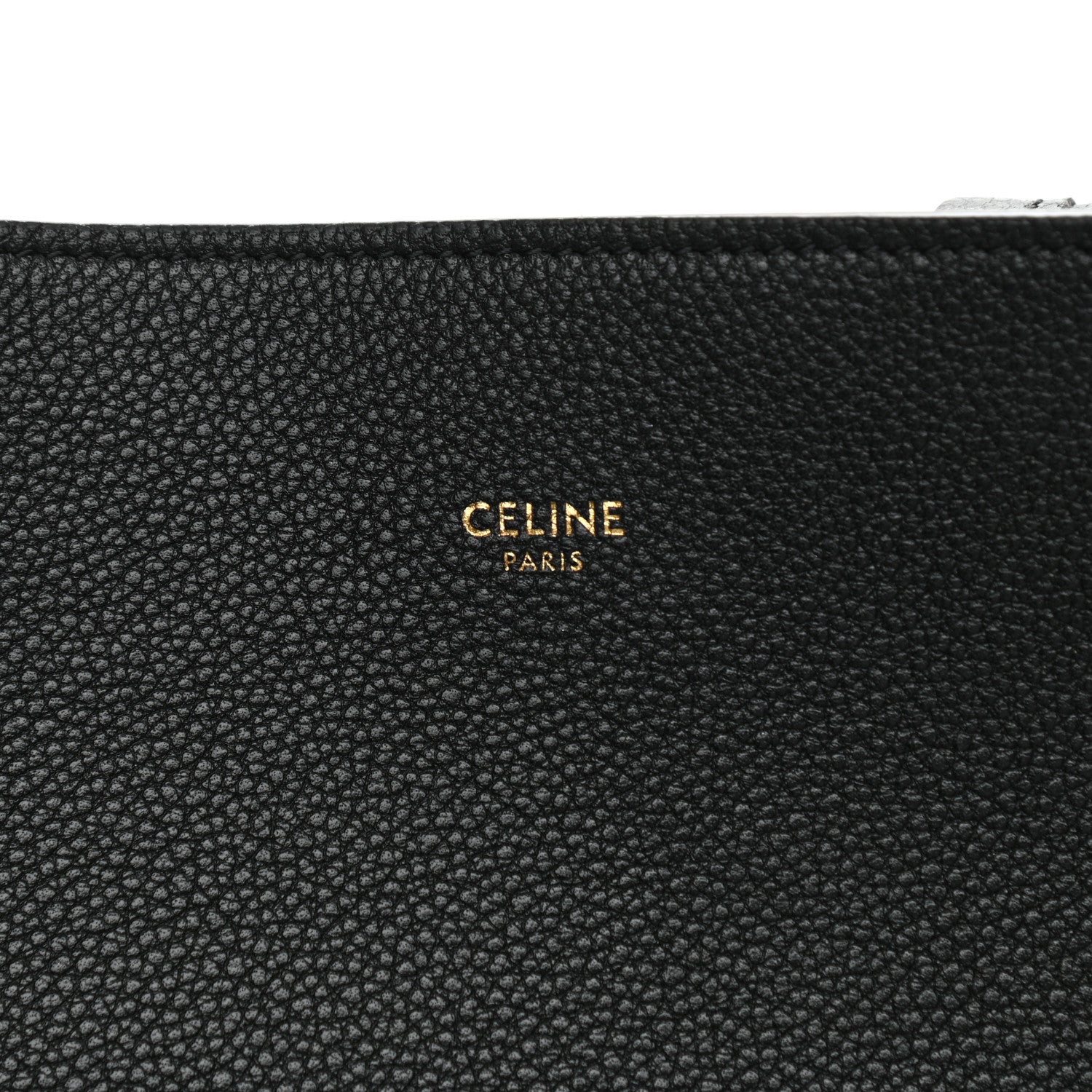 Celine Soft Grained Calfskin Medium Belt Cabas Phantom Black 6 of 11