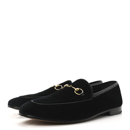 Gucci Velvet Horsebit Womens Jordaan Loafers 41 Black 4 of 10
