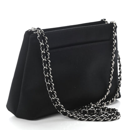 Chanel Satin Evening Bag Black 3 of 9