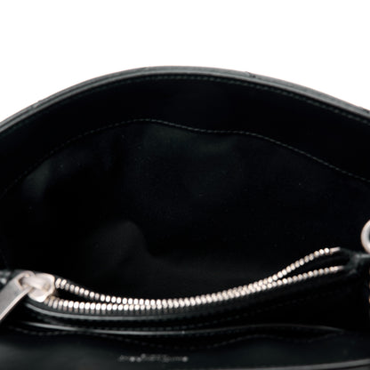 Saint Laurent Calfskin Y Quilted Monogram Small Loulou Chain Satchel Black 13 of 15