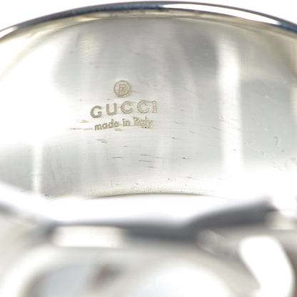 Gucci Sterling Silver 10mm Interlocking G Band Ring 60 9 5 of 7