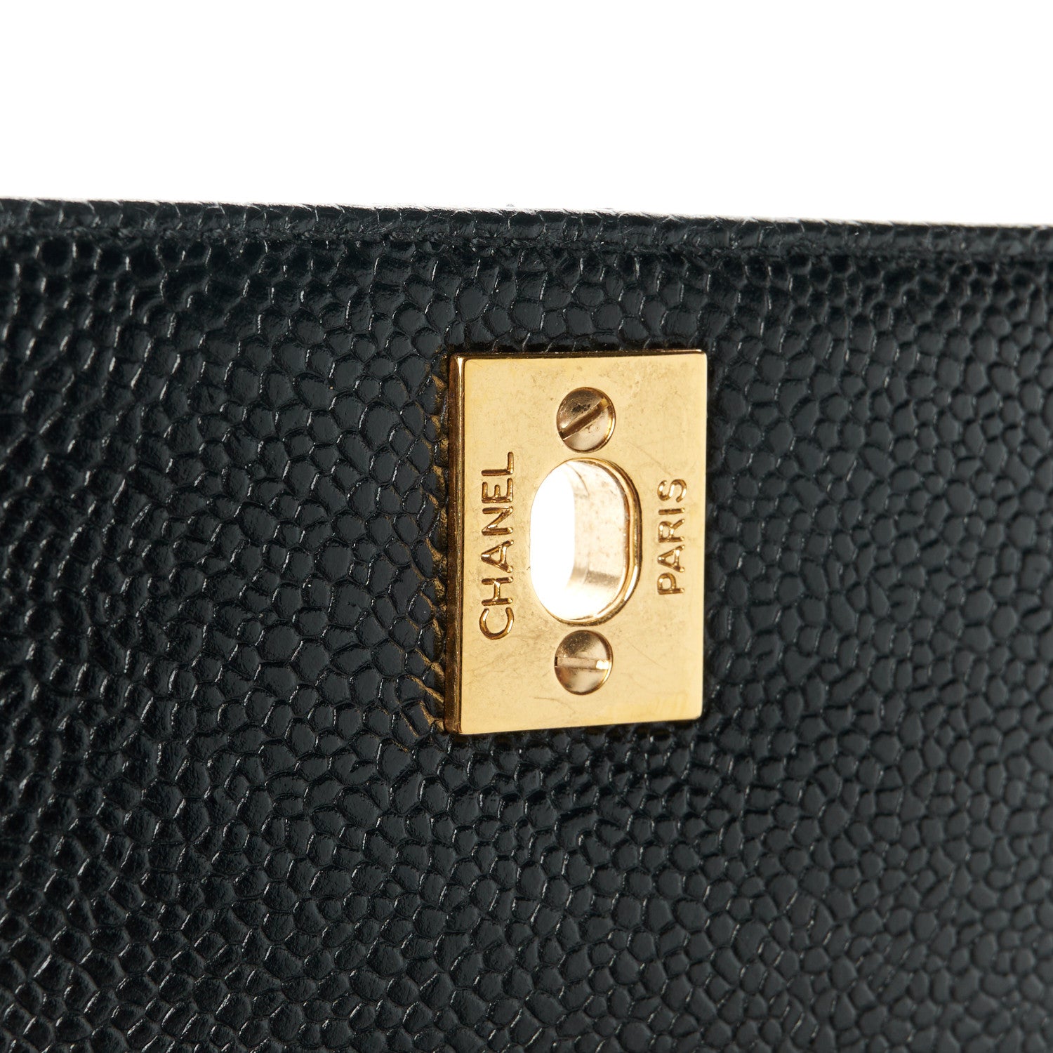 Chanel Caviar Quilted Jumbo Kelly Flap Black 6 of 11