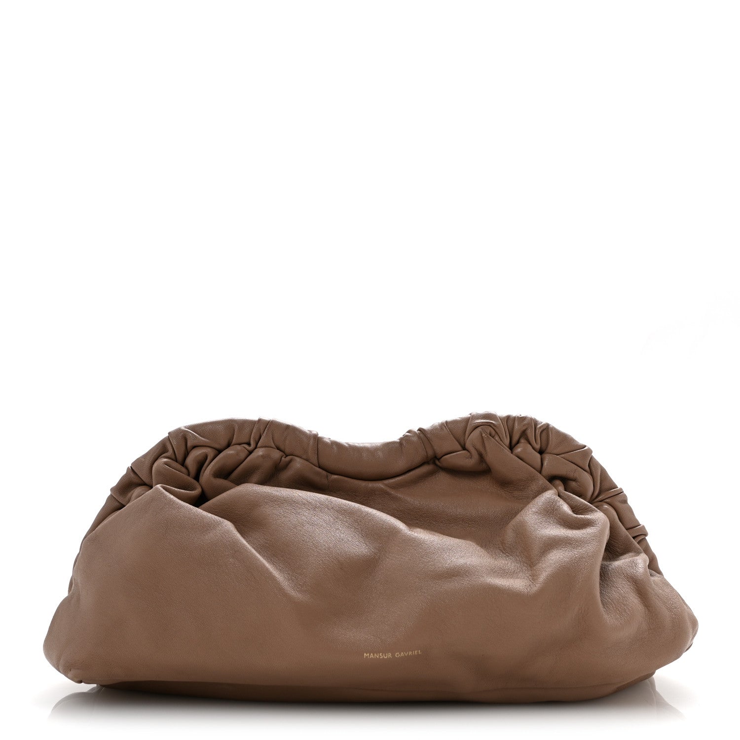 Mansur Gavriel Lambskin Cloud Clutch Biscotto 1 of 11