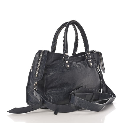 Balenciaga Agneau Classic Silver Hardware S City Bleu Obscur 3 of 12