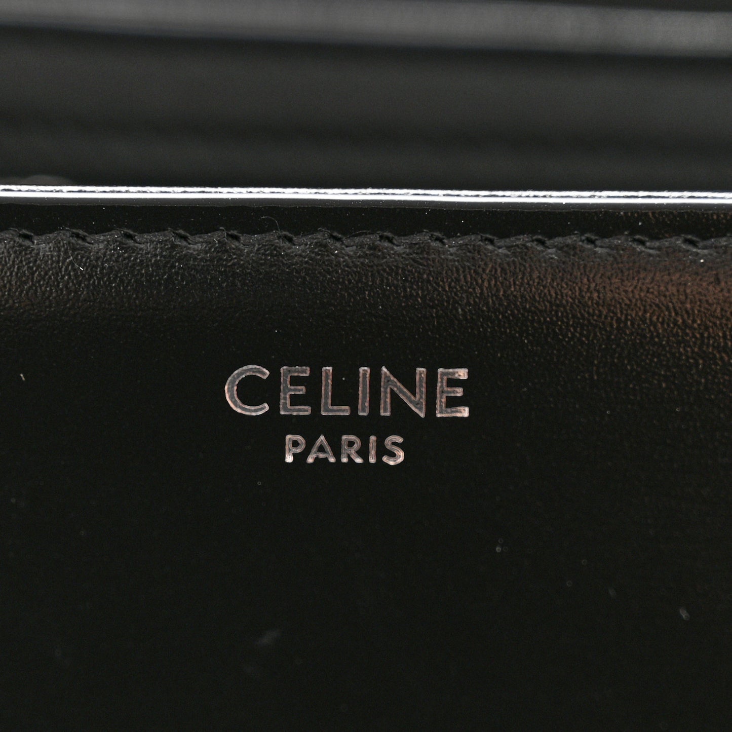 Shiny Calfskin Teen Triomphe Black