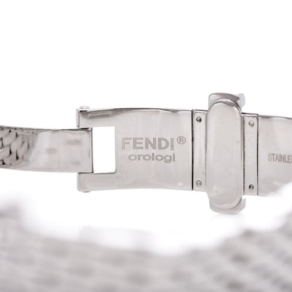 Fendi Stainless Steel Diamond Pave Topaz 33mm Crazy Carats Quartz Watch Black 8 of 10