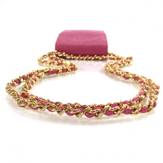 Caviar Cell Phone Crossbody Bag Pink