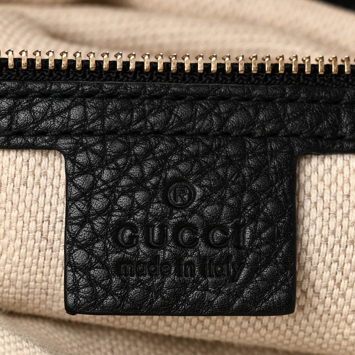 Pebbled Calfskin Medium Soho Bowler Black