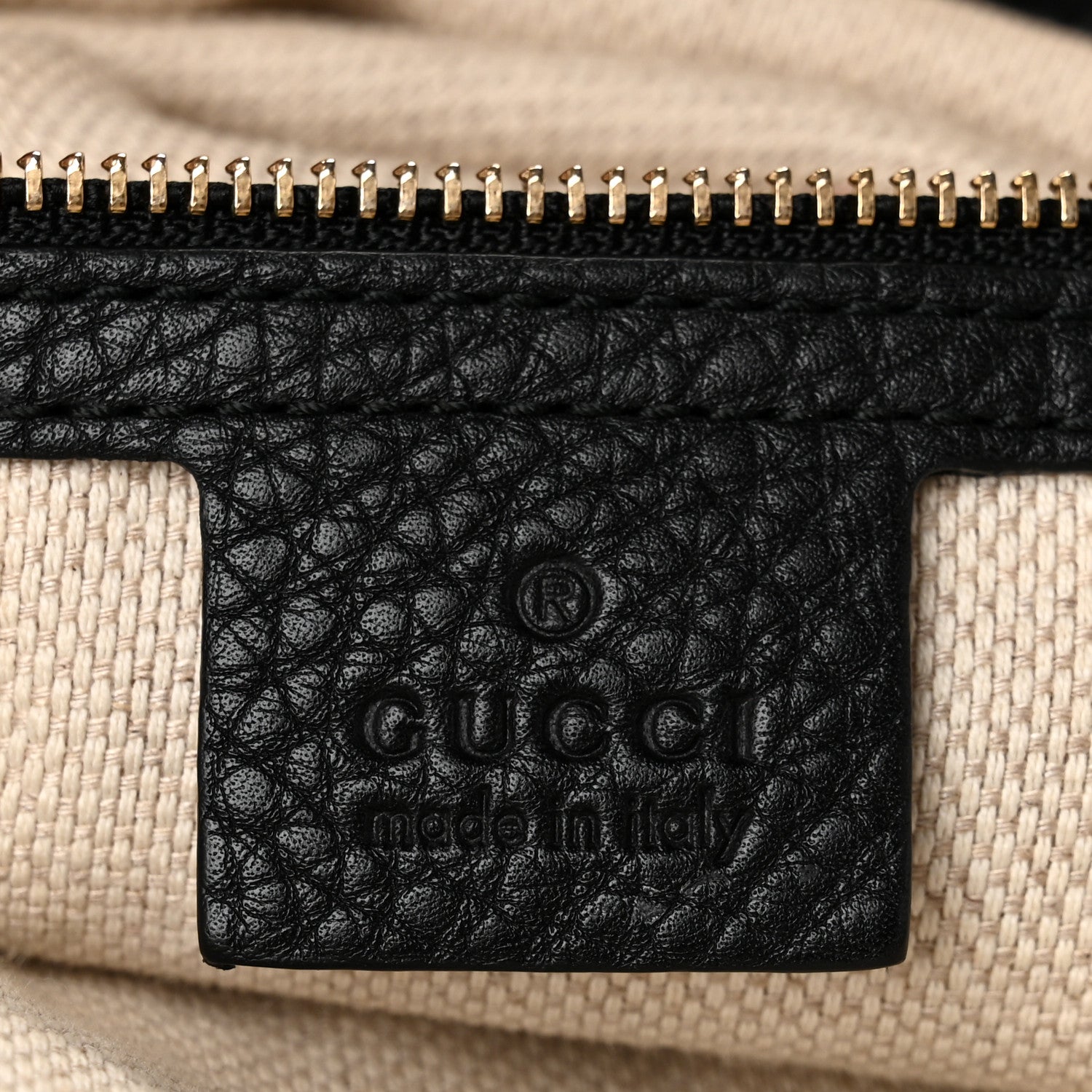 Gucci Pebbled Calfskin Medium Soho Bowler Black 6 of 10