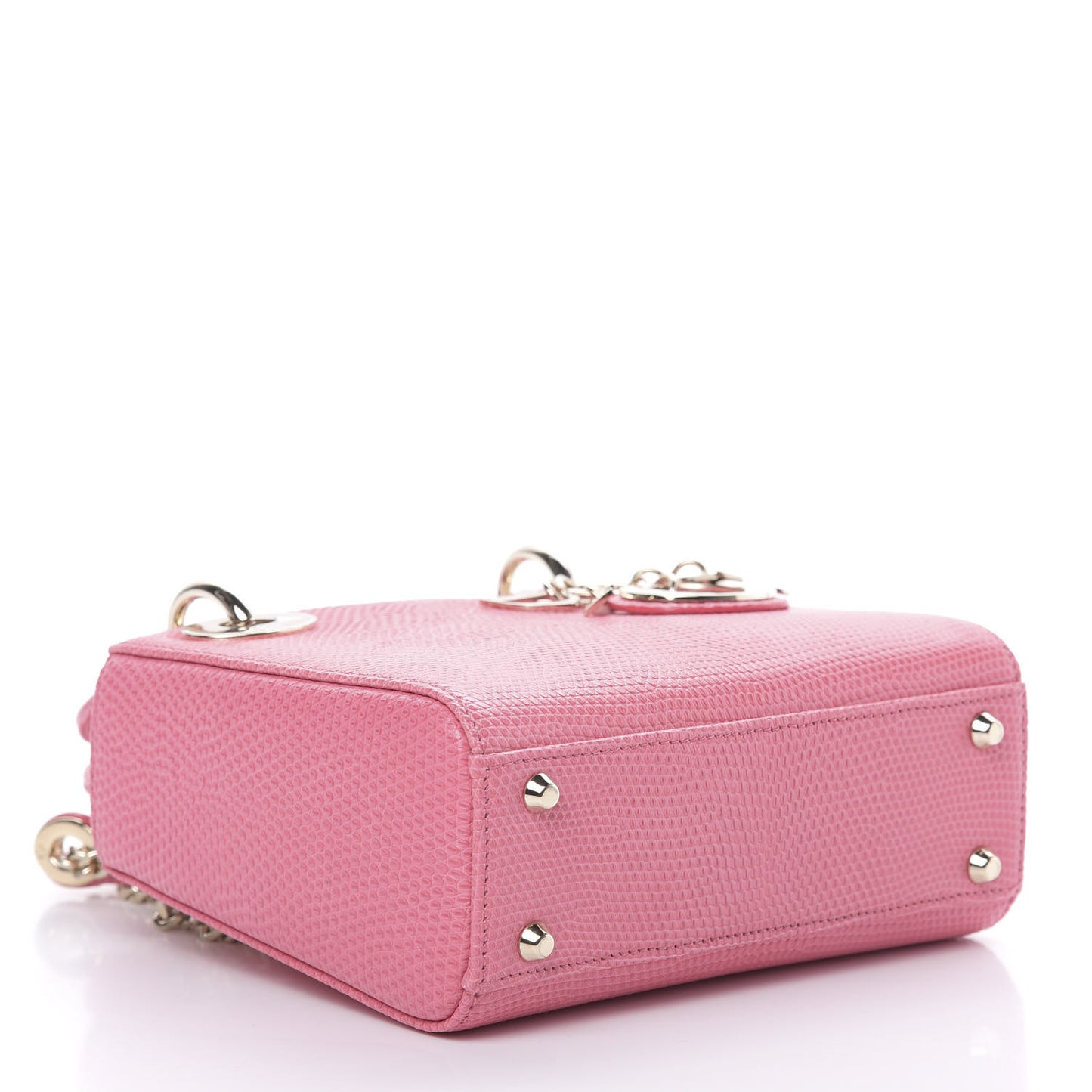 Lizard Mini Lady Dior Pink