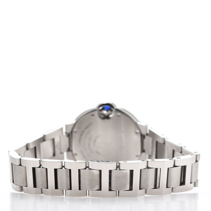 Cartier Stainless Steel Diamond 33mm Ballon Bleu De Automatic Watch 4 of 9