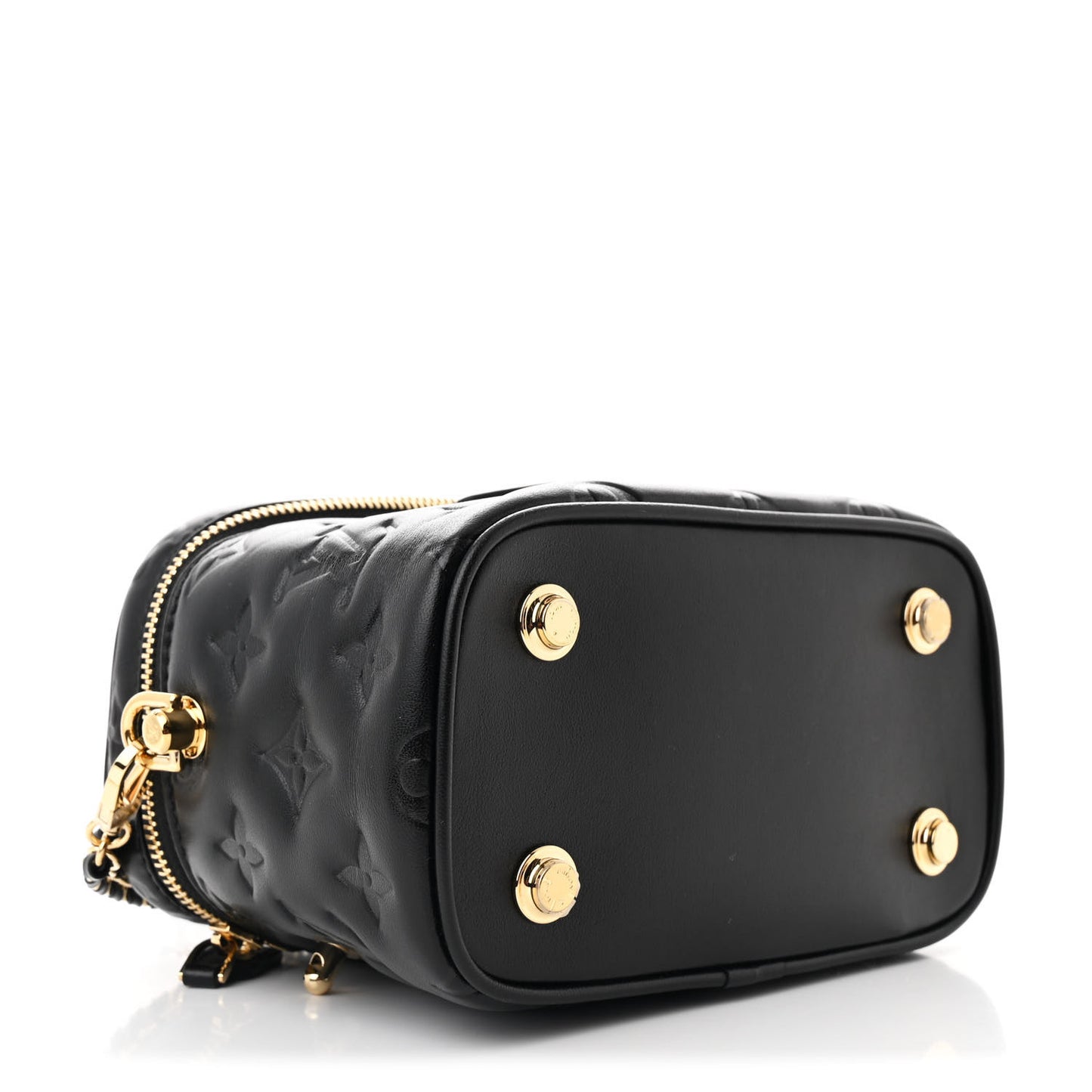 Lambskin Monogram Coussin Vanity PM Black