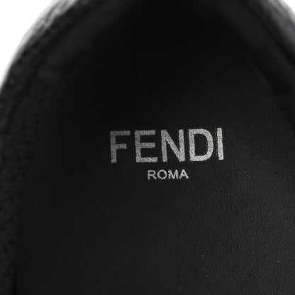 Fendi Calfskin Monster Bag Bug Low Top Sneakers 37.5 Black 6 of 10