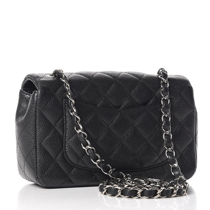 Chanel Metallic Caviar Quilted Mini Rectangular Flap Black 3 of 11