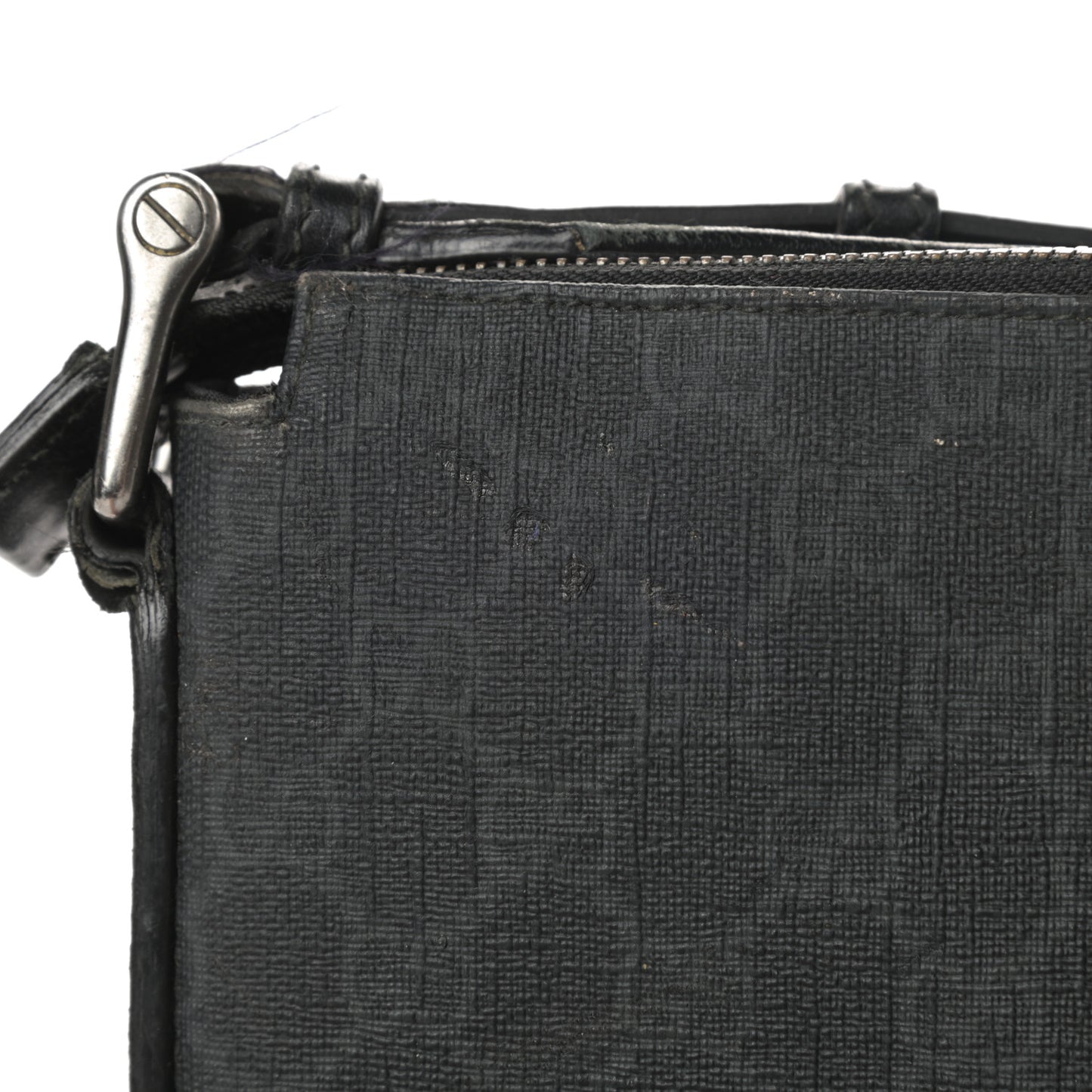 GG Supreme Monogram Crossbody Messenger Bag Black Grey